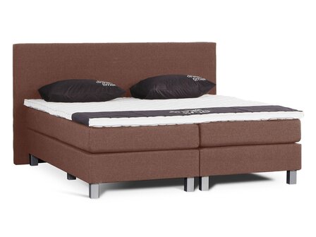 Boxspring Hilton bruin