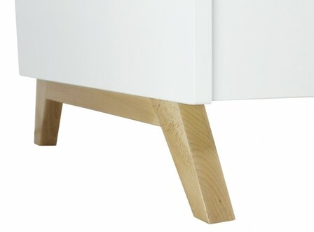 Bopita Twin bed Lynn 120x200 wit / naturel