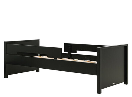 Bopita Jonne ledikant 90x200 Mat zwart ( met 2 uitvalbeschermers ) Zelf ophalen aanbieding