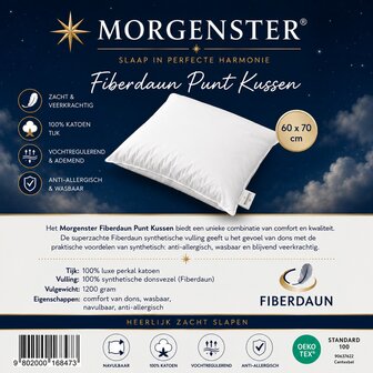 morgenster fiberdaun kussen