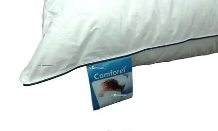 Comforel kussen etiket
