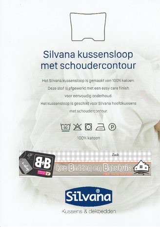 Silvana Kussensloop met schoudercontour