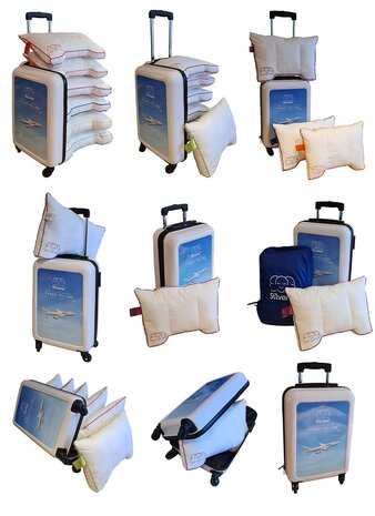 Silvana travel Pillow paars reiskussen