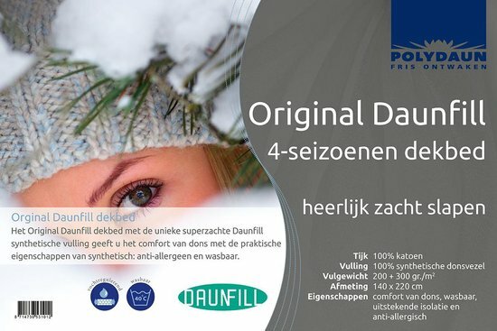Polydaun Daunfill 4-jaargetijden dekbed 140x220 cm