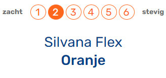 Silvana Flex Oranje Medium 10 cm hoofdkussen nieuw uit magazijn
