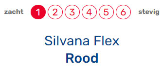 Silvana Flex Rood zacht 10 cm latex ex TEST kussen