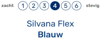 Silvana Flex Blauw medium 12 cm latex ex TEST kussen