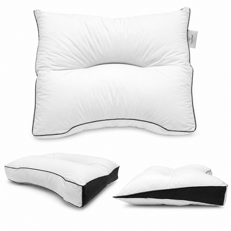 Omnia Bedding Lunae Neksteunkussen | Ergonomisch Hoofdkussen voor Nek en Schouders