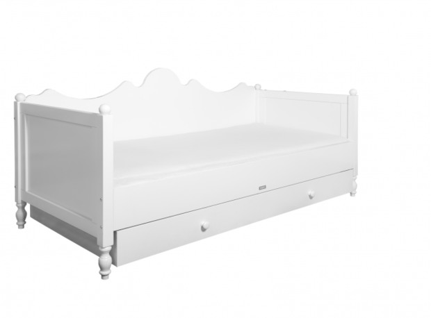 Bopita Bedbank Belle 90x200 wit incl. lattenbodem